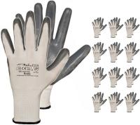 Рабочие перчатки нитриловые перчатки 12 пар сильные