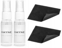 Płyn do okularów HAYNE LENS 2x 30ml + 2x ŚCIERECZKI (czarne)