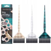 FRAMAR ZESTAW PĘDZLI DO KOLORYZACJI BIG DADDY PLAID HAIR DAY BRUSH SET 3SZT