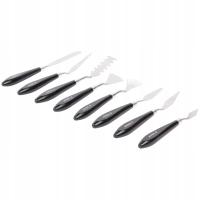 Zestaw 8 szt szpachelek malarskich marki AVEC szpatułki łopatki artystyczne