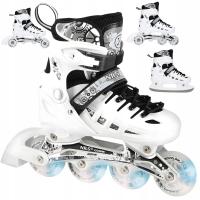 Роликовые коньки регулируемые светодиодные детские хоккейные коньки 4в1 резиновые коньки
