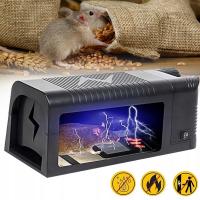 ELEKTRYCZNA PUŁAPKA NA MYSZY SZCZURY GRYZONIE TUNELOWA HUMANITARNY DLA DOMU