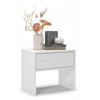 Тумбочка Белая тумбочка с ящиком комод