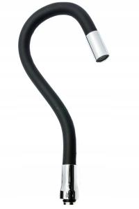 Носик кухонного смесителя гибкий flex черный 3/4