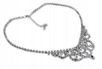 Серебро Ожерелье Элегантное Ожерелье Кристалл Jablonex