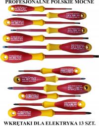 Zestaw wkrętaków K&K izolowanych 1000V 13 szt.