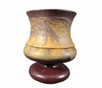 Ceramiczny wazon vintage lawa 15 cm