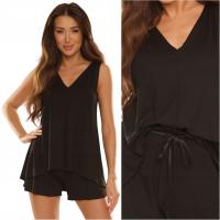 De Lafense пижама женская вискоза черный