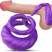 Вибратор для пениса с 10 режимами вибрации фиолетовый