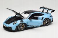 Porsche 911 (992) GT3 RS Weissach Pack 2022 Blue Norev 1:18 Model Samochodu