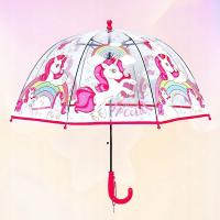 Parasolka dziecięca JEDNOROŻEC przezroczysta automatyczna