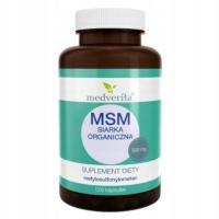 MEDVERITA MSM SIARKA ORGANICZNA KOŚCI MIĘŚNIE STAWY 120kaps SKÓRA WŁOSY