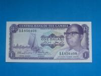 Gambia Banknot 1 Dalasi AA ! 1971 / 87 !! UNC P-4