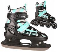 Роликовые коньки Nils 2in1 для отдыха, регулируемые молодежные коньки