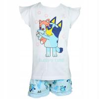 Пижама для девочек, голубая собачка для маленьких девочек, размер 110