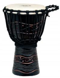 Djembe Drewniane mahoniowe 30 cm- Ever Play - Czarno - złote - DA30BG-1