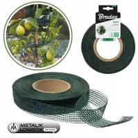 TAŚMA OGRODNICZA DO PODWIĄZYWANIA DRZEWEK KRZEWÓW PNĄCZY 3cm x 50m Zielona