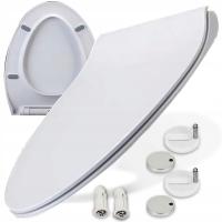 Сиденье для унитаза с медленным сиденьем универсальное для унитаза с жестким сиденьем easy clean