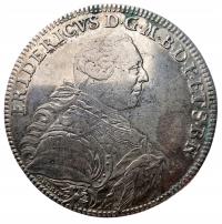 NumisMATI k817 Talar 1760 Fryderyk Brandenburg-Bayreuth, srebro 27.91g/40mm