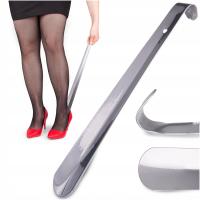 Металлический рожок для обуви длинный с крючком 51 см