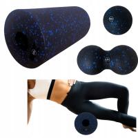ZESTAW EPP DO MASAŻU ROLLER WAŁEK GŁADKI DUOBALL PIŁKA FITNESS YOGA