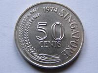 SINGAPUR SINGAPURA 50 CENTS 1974 ROK !!!!!!!! 0006