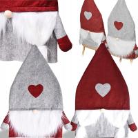 2x ŚWIĄTECZNY POKROWIEC STROIK NA KRZESŁO OPARCIE ŚWIĘTA SKRZAT MIKOŁAJ