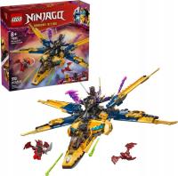 KLOCKI LEGO NINJAGO 71833 RAS I BURZOWY SUPERODRZUTOWIEC ARINA NOWE + TORBA