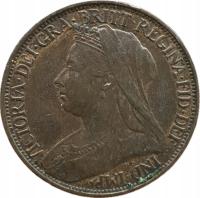 Wielka Brytania Wiktoria (1837-1901) Farthing 1874