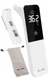 BEZDOTYKOWY TERMOMETR MEDYCZNY LEKARSKI NA PODCZERWIEŃ ALARM GORĄCZKI