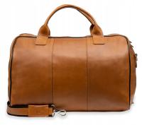 Кожаная мужская спортивная сумка для путешествий на выходные ORLOVSKY l01 Brown rudy