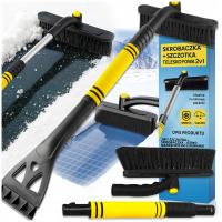 TELESKOPOWA SKROBACZKA DO SZYB 2W1 ZE SZCZOTKĄ DO ODŚNIEŻANIA SAMOCHODU