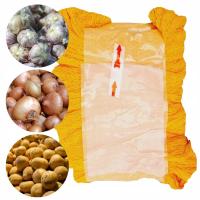 Рашель сетка для упаковки фруктов овощей лук - сетка рукав-желтый