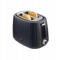 2× Toster Lafe Modern czarny 1000 W