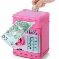 КОПИЛКА СЕЙФ БАНКОМАТ ДЛЯ ДЕТЕЙ ДЛЯ PIN-КОДА ДОСТУПА БАНКНОТЫ МОНЕТЫ