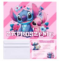 ДЕТСКИЕ ПРИГЛАШЕНИЯ НА ДЕНЬ РОЖДЕНИЯ ЛИЛО И СТИЧ С КОНВЕРТОМ