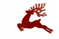 Ręcznie robiony renifer bordowo-złoty - Błyskawiczny