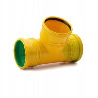 Trójnik drenarski DN110 KARMAT boczny rura lita