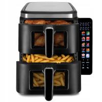 MOCNA PIONOWA DWUKOMOROWA BEZTŁUSZCZOWA FRYTKOWNICA AIR FRYER XL 11L 2800W