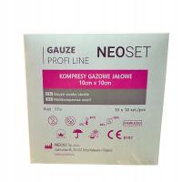 Kompresy gazowe jałowe 10 x 10 cm 17N 8W A'5 = 1 BLISTER