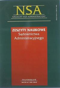 ZN SĄDOWNICTWA ADMINISTRACYJNEGO XII NR 2(65) 2016