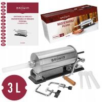 Nadziewarka POZIOMA 3kg do kiełbasy kabanosów 4 lejki silikonowy tłok