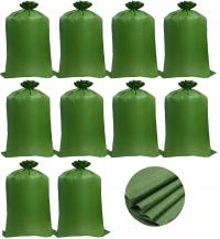 10 x MOCNY WOREK 120KG WOREK POLIPROPYLENOWY 110 x 120 WĘGIEL GRUZ ZIELONY