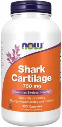 NOW FOODS Shark Cartilage Chrząstka rekina 750mg 300 kapsułek