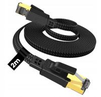 Patchcord kat. 8 S/FTP, 40 Gb/s, czarny, 2 m KLANET