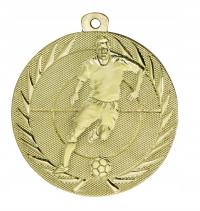 Злотый 50мм футбол медаль, лента