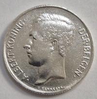 STARA Belgia 2 franki, 1911 SREBRO p. A68