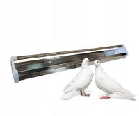 КОРМУШКА ДЛЯ ГОЛУБЕЙ КУР ПТИЦЫ С ПОВОРОТНЫМ РОЛИКОМ СТАЛЬ 100 СМ