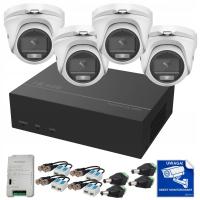 Zestaw monitoringu 5MPx HiLook Hikvision rejestrator z wbudowanym dyskiem