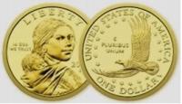 1 dolar (2002) Indianka USA Native American Sacagawea Dollar Mennica Philad